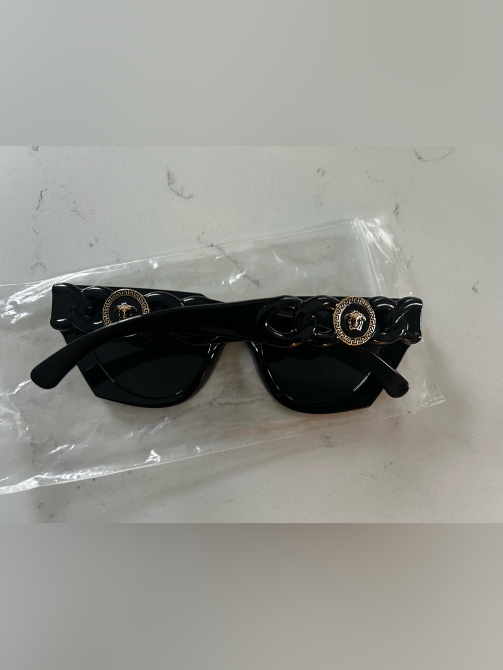 NEW fashion Medusa head black gold sunglasses plastic - Picture 2 of 6